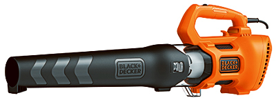 Black+Decker BEBL750 Electric Axial Leaf Blower, 9 A, 120 V, 2-Speed, 450 cfm Air