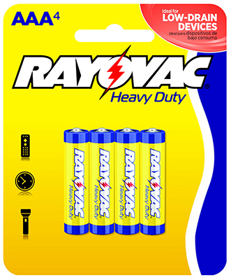 Rayovac 3AAA-4F Standard Battery - Single Use Zinc Chloride AAA