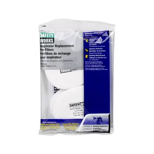 Paint & Pesticide Mask Replacement Pre-Filters   pack of 10