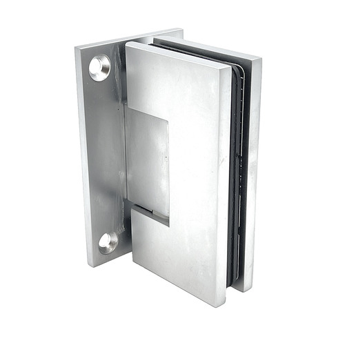 Adjustable Maxum Series Glass To Wall Mount Shower Door Hinge With Full Back Plate Satine