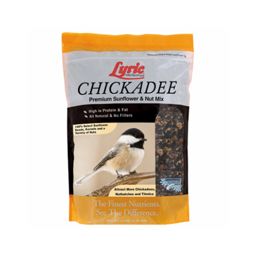 Chickadee Wild Bird Food, Premium Sunflower & Nut Mix, 4 Lbs.