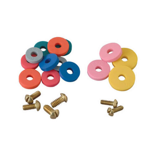 BrassCraft SC2190 Flat Faucet Washer Assortment Assorted in. D Rubber