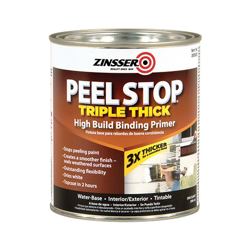 Peel Stop Triple-Thick Primer, Flat/Matte, White, 1 qt