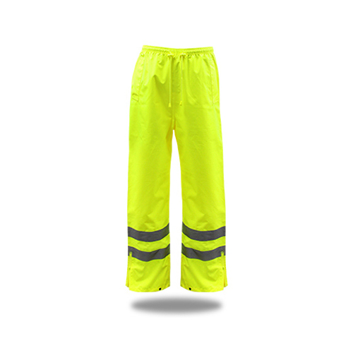 Safety Works 3NR3000M Rain Pants, Hi Viz Yellow Polyester, M
