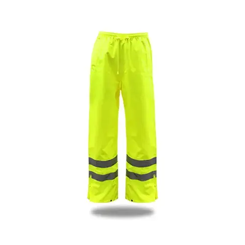 Rain Pants Hi-Vis Yellow Polyester L Yellow