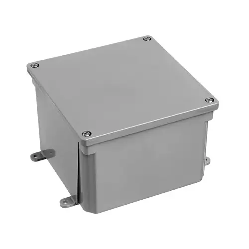 8 in. x 4 in. PVC Junction Box Gray