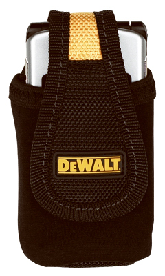 DEWALT DG5126 Cell Phone Holder 1 pocket Polyester Fabric 2.9" L X 6.8" H Black Black