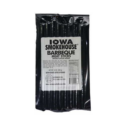 IOWA SMOKEHOUSE/PREFERRED WHOLESALE IS-16MSBBQ Meat Sticks, BBQ, 16-oz.