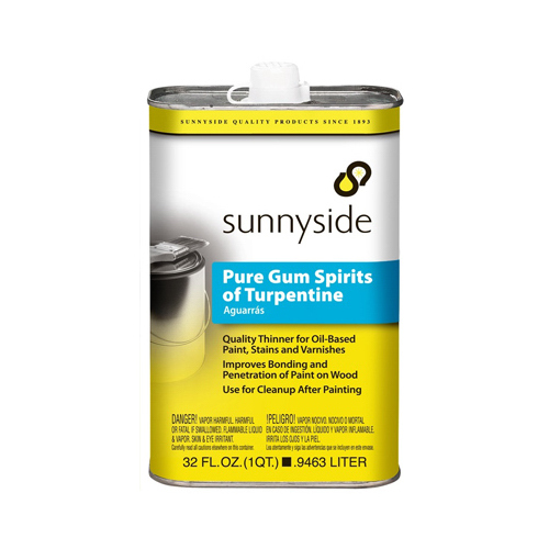 Sunnyside 87032S-XCP6 Pure Gum Spirits Turpentine, 1-Qt. - pack of 6