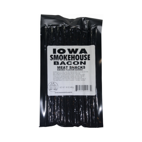 IOWA SMOKEHOUSE/PREFERRED WHOLESALE IS-16MSBA Meat Sticks, Bacon, 16-oz.