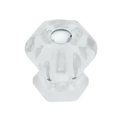 Liberty Hardware PN0238V-CL-C5 Glass Knob, Clear Victorian, 1-1/8-In.
