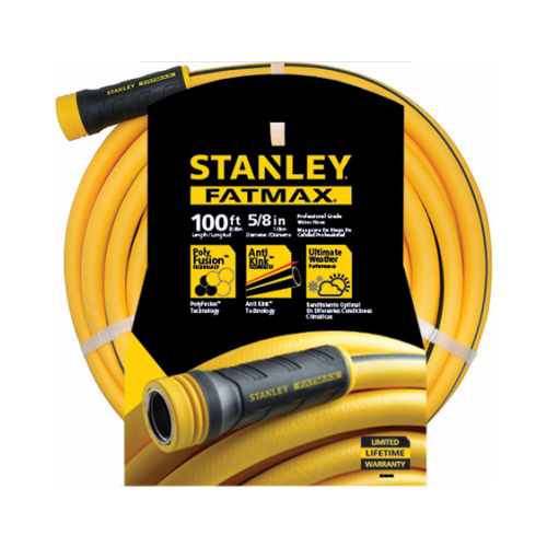 FATMAX Garden Hose, 100 ft L, Polyurethane/PVC, Yellow