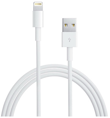 JENSEN JAH7510V Apple Lightning Power & Sync Cable, White, 10-Ft.