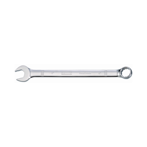 Combination Wrench, SAE, 1 in Head, 13-1/2 in L, 12-Point, Chrome, Comfort-Grip Handle