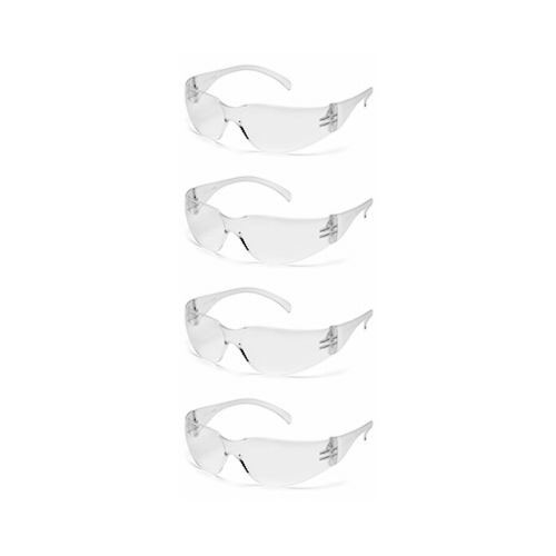 PYRAMEX SAFETY PRODUCTS LLC S4110S4PK-TV Wraparound Safety Glasses, Clear  pack of 4
