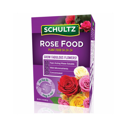 Rose Fertilizer, 1.5 lb, Powder, 14-24-24 N-P-K Ratio - pack of 6
