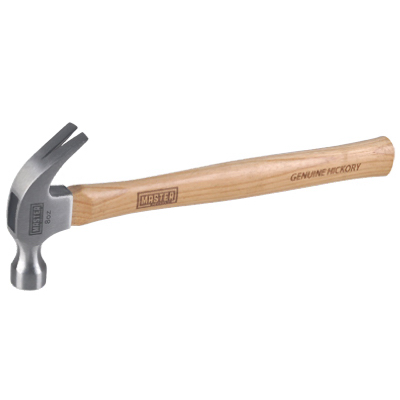 Master Mechanic 216627 Curved Claw Hammer, 8-oz.