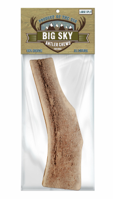 SCOTT PET AT188 Dog Treats, Split Antler Chew, Large