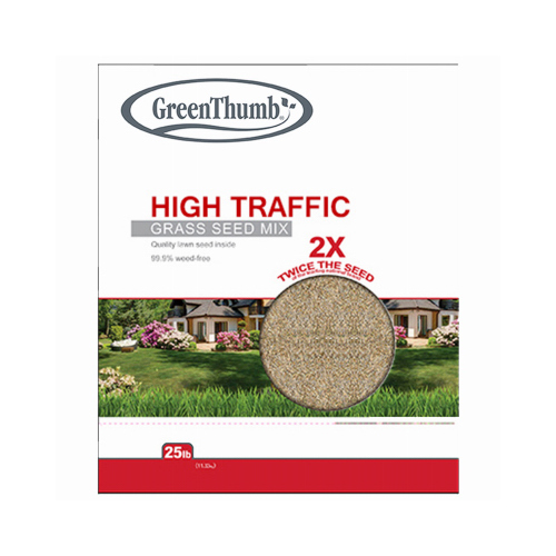 High-Traffic Grass Seed, 25-Lbs., Covers 8,250 Sq. Ft.