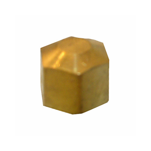 Cap, Brass, Compression, 3/8-In.