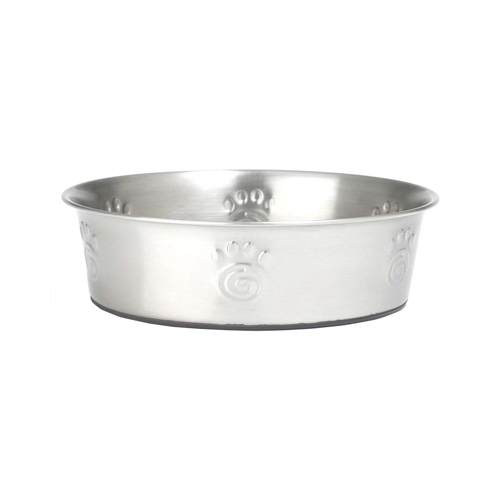 PETRAGEOUS DESIGNS 60050 3-Qt. Pet Bowl, Stainless Steel, Non-Skid