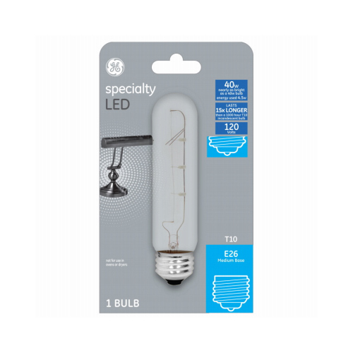 GE Specialty LED 40-Watt EQ T10 Soft White Medium Base (E-26) LED