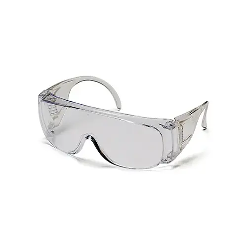 Safety Glasses, Clear, Ventilated Temple