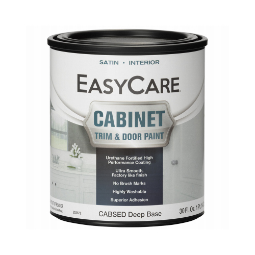 Cabinet Door & Trim Paint, Satin Finish, Deep Base, Acrylic Polyurethane, Qt.