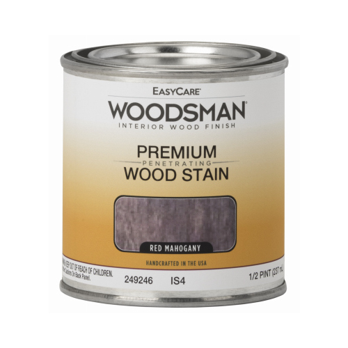 Woodsman Interior Stain, Oil Base, Red Mahogany, 1/2-Pt.