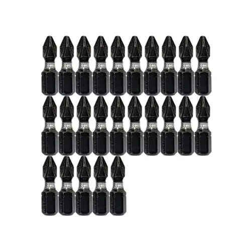 Impact Power Bit, Phillips #2, 1-In., 25-Pk.