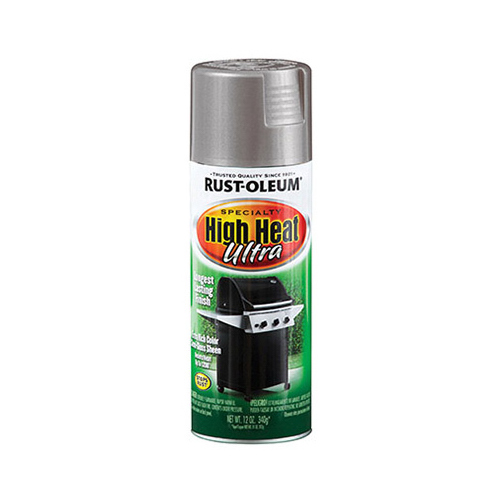 RustOleum 270201 HighHeat Spray Paint, Silver SemiGloss, 12oz.