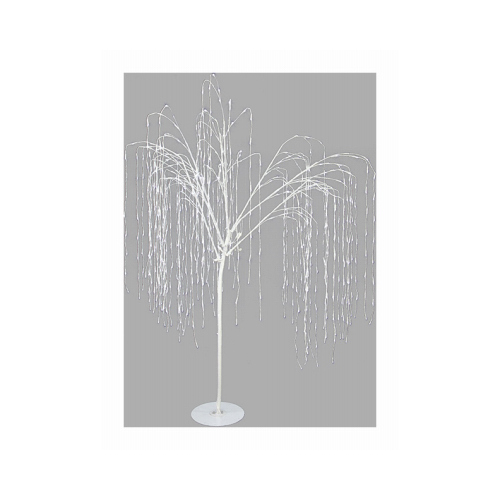 Christmas Lawn Dcor, Twinkling White Willow, 800 White LED Lights, 7-Ft.