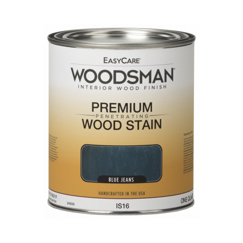 TRUE VALUE MFG COMPANY IS16QT Woodsman Interior Stain, Oil Base, Blue