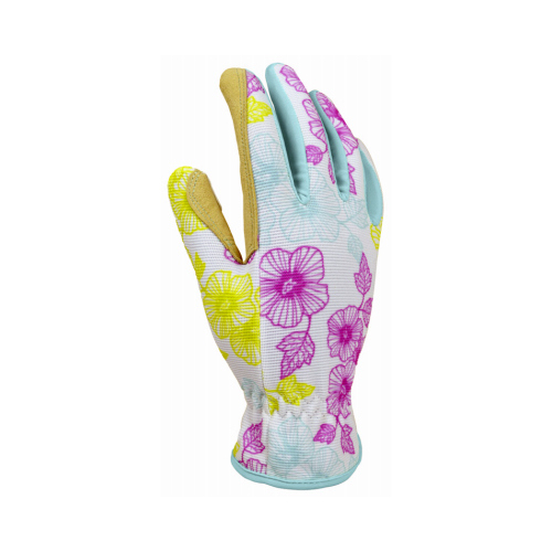 Planter Garden Gloves, Synthetic Leather Palm, Spandex, Women's Large