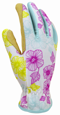 Big Time Products 79802-23 Planter Garden Gloves, Synthetic Leather Palm, Spandex, Women's Large