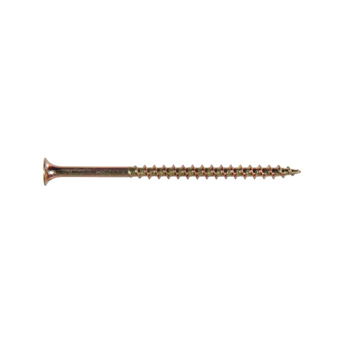 Fas-n-Tite Interior Wood Screws, Zinc & Yellow Dichromate, 2-In. x 6, 1/4-Keg Bucket