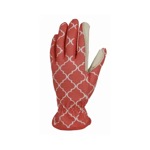 Garden Gloves, High-Performance, Leather Palm, Women's Medium