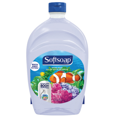 SOFTSOAP US05262A Hand Soap Refill, Aquarium, 50-oz.