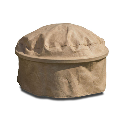 Fire Pit Cover, Tan, 39-In.