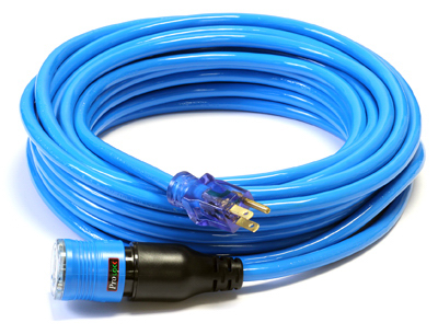 Pro Lock D14412050BL Extension Cord, Blue, 12/3, 50-Ft.