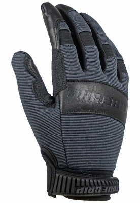 True Grip 99512-23 Hybrid Leather Work Gloves, Goatskin/Spandex, Black, Large