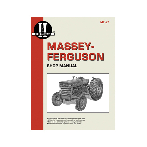 IT Shop Manuals MF-27 Tractor Manual For Massey Ferguson Gas