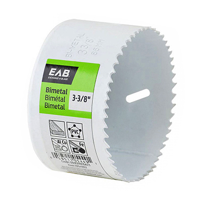 Exchange-A-Blade 1054992 Industrial Hole Saw, M3 BiMetal, 3-3/8-In.