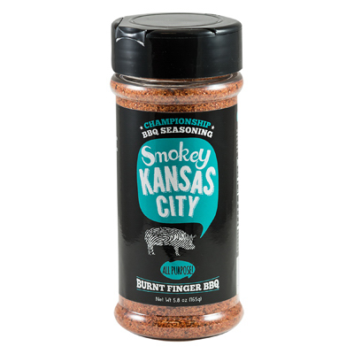 Burnt Finger BBQ OW85550 Smokey Kansas City BBQ Seasoning, 5.8-oz.