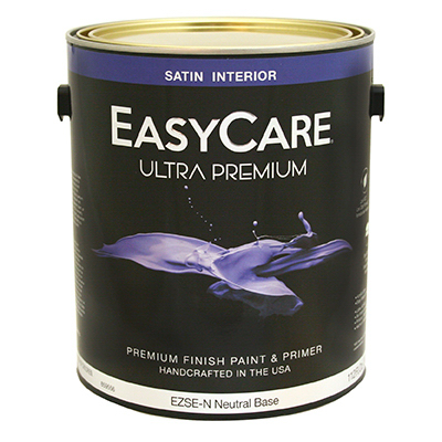 TRUE VALUE MFG COMPANY EZSET-GL Ultra Premium Interior Latex Paint & Primer, Tint Base Satin, 1-Gallon