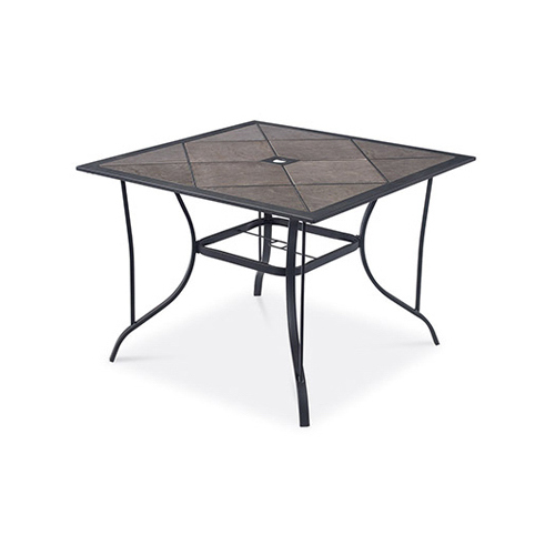 Everett Tile-Top Patio Dining Table, 38 x 38-In.