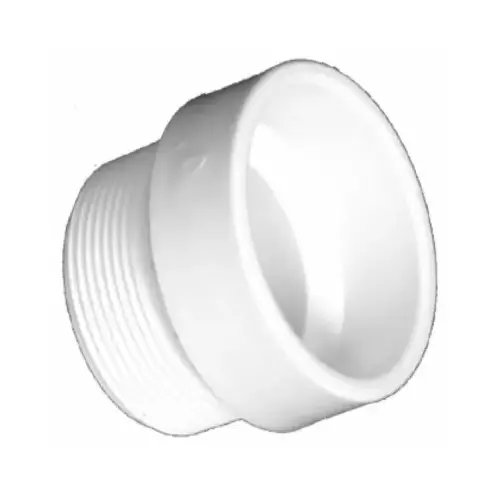 Schedule 40 DWV PVC Fitting, Female Trap Adapter, Hub x Slip, 1.25-In.