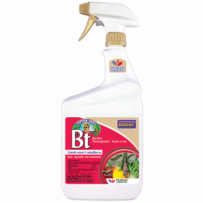 Bonide 8066 806 Bacillus Thuringiensis, Liquid, Spray Application, 1 qt Tan