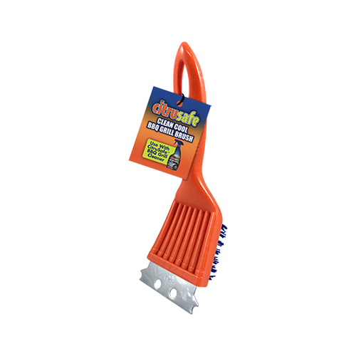 Grill Brush, Nylon Bristles, 6-In.