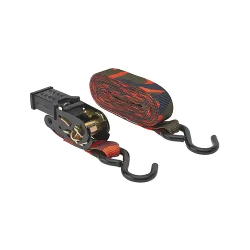 Ratchet Tie Down, Camo, 1-In. x 16-Ft. Other